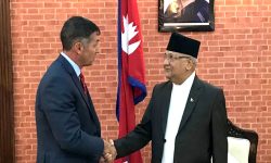 एमाले अध्यक्ष ओली र अमेरिकी राजदूत बेरीबीच भेटवार्ता