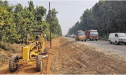 नारायणगढ बुटवल सडक विस्तारको काम सुस्त