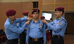 पदोन्नति भएका तीन प्रहरी अतिरिक्त महानिरीक्षकलाई दर्ज्यानी चिह्न प्रदान