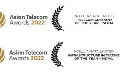 एनसेल ‘टेलिकम कम्पनी अफ द इयर’ र ‘इन्फ्रास्ट्रक्चर इनिसियटिभ अफ द इयर’ बाट सम्मानित