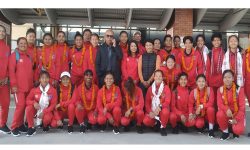 साफ यू-१८ महिला च्याम्पियनसिपमका लागि नेपाली टोली भारत प्रस्थान