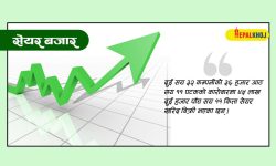 उच्च अंकको करेक्सन, ४० अंकले नेप्से बढ्दा दुई अर्ब २५ करोडको कारोबार