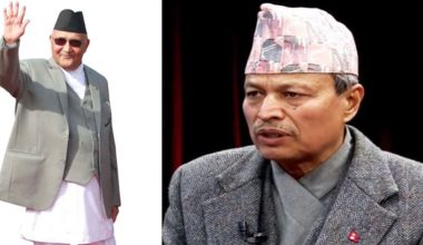 ओलीलाई रावलको प्रश्न- सूर्य चिह्न बिक्री भएको हो ?