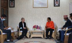 ऊर्जामन्त्री भुसालसँग नर्वेका राजदूतको शिष्टाचार भेट