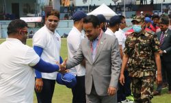 त्रिकोणात्मक सिरिजको उद्घाटन खेलकुद मन्त्रीले गरे (६ तस्बिर)