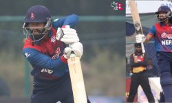 दीपेन्द्रको विस्फोटक अर्धशतक मद्दतमा पीएनजीलाई २०४ रनको चुनौती