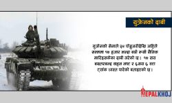 ‘१७ हजार रुसी सेना मार्‍यौं, १३१ हेलिकोप्टर खसाल्याैं’