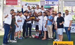 सिद्धार्थ बैंकलाई ‘कर्पोरेट फुटसल च्यालेन्ज २०७९’ को उपाधी