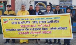 लोमानथाङमा हिमालय बचाउँ : नदी जोगाउँ