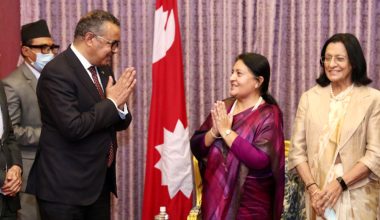 नेपालको स्वास्थ्य नीतिबारे महानिर्देशक टेड्रोसको चासो