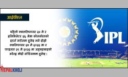 आइपीएल २०२२ को प्लेअफ र फाइनल हुने मैदान तय, फाइनल खेल नरेन्द्र मोदी स्टेडियममा हुने