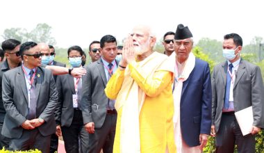 भारतीय प्रधानमन्त्री मोदीकाे लुम्बिनी भ्रमण (फाेटाे फिचर)