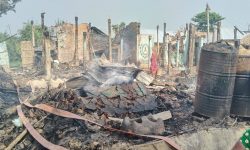 आगलागीबाट ६ घर क्षति