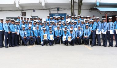 प्रहरी उपरीक्षक उमेशराज जोशीद्वारा ट्राफिक नियन्त्रण तालिम