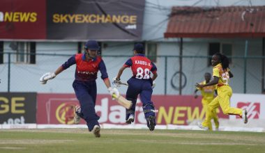 टी-ट्वान्टी सिरिजमा युगान्डाविरुद्ध नेपालकाे पहिलाे जित