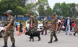 सेनाले त्रिभुवन अन्तर्राष्ट्रिय विमानस्थलमा यसरी बम ‘सर्च’ गर्‍यो (फोटो फिचर)