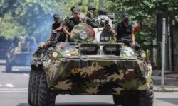 प्रदर्शनबाट बच्न श्रीलंकाका पूर्वप्रधानमन्त्री भागेर नौसेनाको आधार शिविरमा