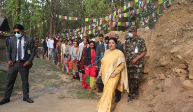 कांक्रेविहारमा राष्ट्रपतिको सयर (तस्बिरसहित)