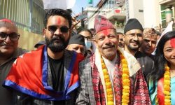 बालेन र स्थापितबीच जम्काभेट, एक-अर्कालाई अंकमाल गर्दै शुभकामना