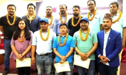 नेपाल खेलकुद पत्रकार मञ्चको अध्यक्षमा पुनः देवेन्द्र निर्वाचित