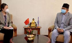 गृहमन्त्री खाणसँग चिनियाँ राजदूत यान्छीको शिष्टाचार भेटघाट