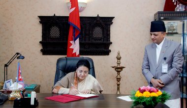 राष्ट्रपति विद्यादेवी भण्डारीद्वारा दुई अध्यादेश जारी