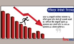 अन्ततः दुई हजार अंकमा झर्यो नेप्से, ३३ अंकले घट्दा १ अर्ब ३० करोडको कारोबार