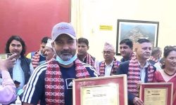 कलाकार, निर्माता तथा वितरक गोविन्द शाहीलाई सम्मान !