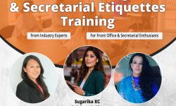 कुमारी जबको ‘फ्रन्ट अफिस म्यानेजमेन्ट एन्ड सेक्रेटरियल एटिक्वेट्स’ तालिम