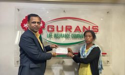 गुराँस लाइफले एकै दिन दियो २६ लाखको मृत्यु दाबी भुक्तानी