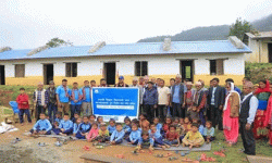 एनएमबि बैंकले गर्‍याे सुर्खेतको सामुदायिक विद्यालयको भवन पुनर्निर्माण