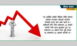 दोहोरो अंकले घट्यो नेप्से, सबै सूचक रातै