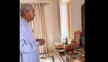 देउवाले यसरी मनाए कृष्ण जन्मजयन्ती !