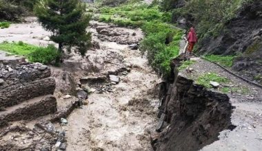 मराङखोलामा आएको बाढीले पुल बगाएपछि आवतजावत बन्द