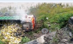 जरेखेतमा ट्रक दुर्घटना