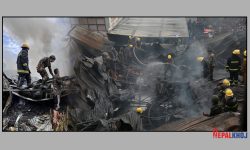 बालाजुको जुत्ता कारखानामा लागेको आगो नियन्त्रणमा !