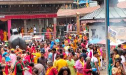 भक्तपुरका शिवालयमा साँझसम्मै दर्शनार्थीको भीड, दिनभर सडक अवरुद्ध