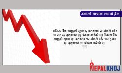 पुनः ओरालो लाग्यो नेप्से, झन्डै ३ अंकले घट्दा ३ अर्ब २९ करोडको कारोबार