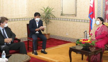 फिनल्यान्डका राजदूतले भेटे राष्ट्रपति