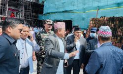 वसन्तपुर क्षेत्रका छरपस्ट निर्माण सामग्री हटाउन पर्यटनमन्त्रीको निर्देशन