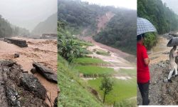 सिन्धुपाल्चोकमा बाढी : सडक अवरुद्ध, हेलम्बुको फाँट डुबानमा