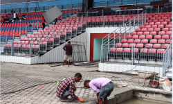 नवौं राष्ट्रिय खेलकुद : बल्ल खेलस्थलको मर्मत सुरु