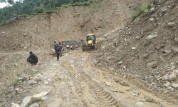 कालीगण्डकी करिडोरको बागलुङ खण्ड कालोपत्र गरिँदै