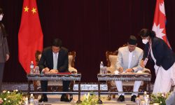 नेपाल र चीनबीच अन्तरसंसदीय सहयोगसम्बन्धी सम्झौतापत्रमा हस्ताक्षर, विवाद उत्पन्न भए अङ्ग्रेजीप्रति मान्य हुने