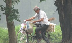 सामान खरिद गरी साइकलमा लैजाँदै !