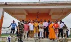 वनमन्त्री यादवद्वारा गृहनगर वीरगञ्जमा मन्दिर र विवाह भवनको उद्घाटन