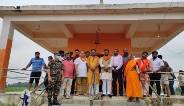 वनमन्त्री यादवद्वारा गृहनगर वीरगञ्जमा मन्दिर र विवाह भवनको उद्घाटन