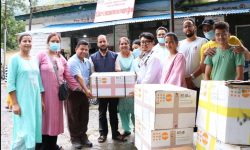 युएनएफपिएद्वारा स्वास्थ्य सामग्री हस्तान्तरण