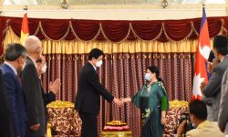 राष्ट्रपति भण्डारीसँग अध्यक्ष लीको भेटवार्ता, द्विपक्षीय हितका विषयमा छलफल