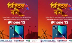 ग्लोबल स्मार्ट प्लसबाट क्यूआरमार्फत दशैंको किनमेल गर्दा आईफोन १३ जित्ने मौका